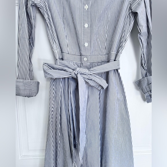 J Crew Striped Shirtdress Size 0 - Picture 2 of 5